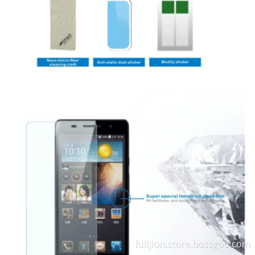 Super anti-crack tempered-glass mobile phone screen protectors for Huawei P6